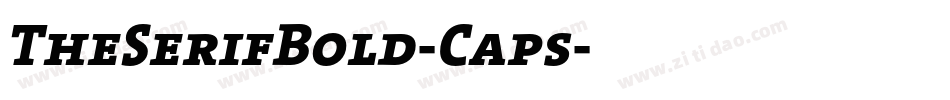 TheSerifBold-Caps字体转换