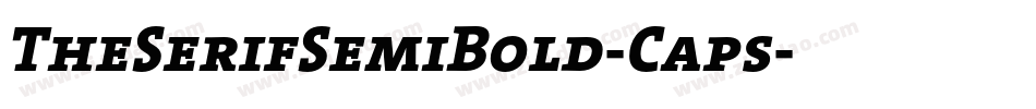TheSerifSemiBold-Caps字体转换