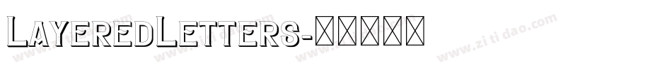 LayeredLetters字体转换