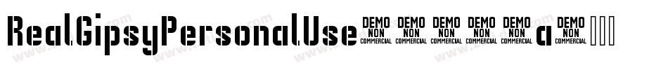 RealGipsyPersonalUse-5110a字体转换