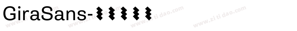 GiraSans字体转换