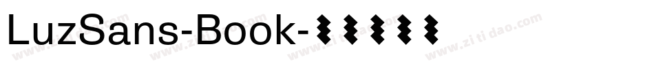 LuzSans-Book字体转换