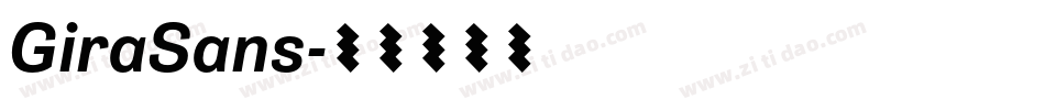 GiraSans字体转换