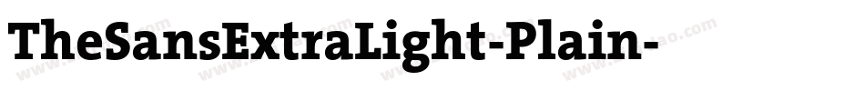 TheSansExtraLight-Plain字体转换
