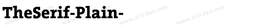 TheSerif-Plain字体转换