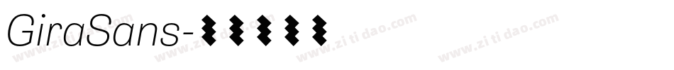GiraSans字体转换