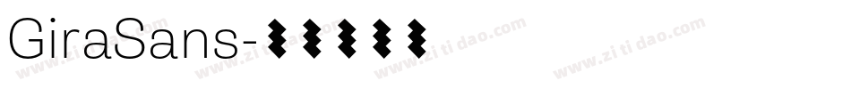 GiraSans字体转换
