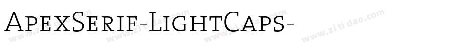 ApexSerif-LightCaps字体转换