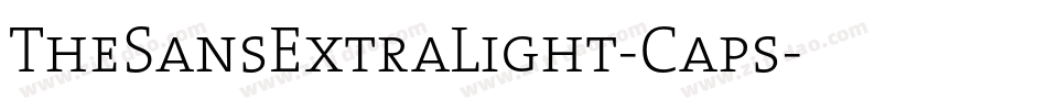 TheSansExtraLight-Caps字体转换