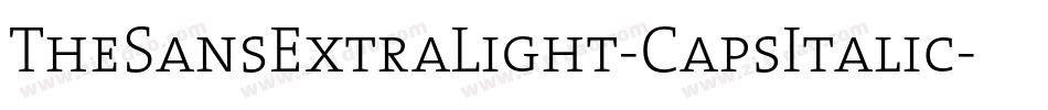 TheSansExtraLight-CapsItalic字体转换