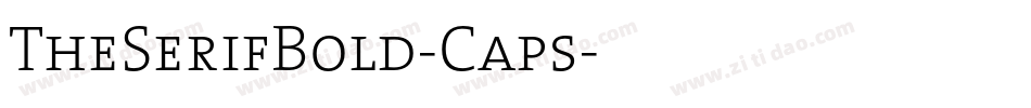 TheSerifBold-Caps字体转换