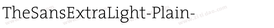 TheSansExtraLight-Plain字体转换