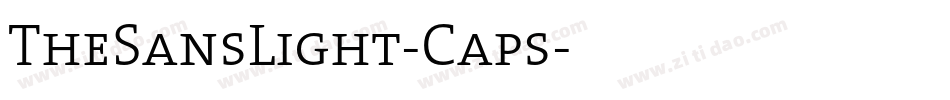 TheSansLight-Caps字体转换