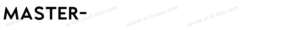 MASTER字体转换