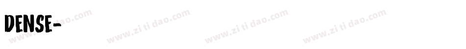 dense字体转换