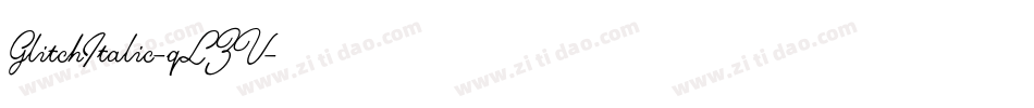 GlitchItalic-qLZV字体转换