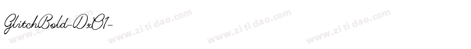 GlitchBold-DxO1字体转换