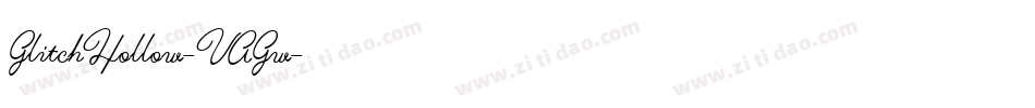GlitchHollow-VAGw字体转换