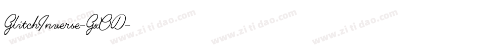 GlitchInverse-GxOD字体转换