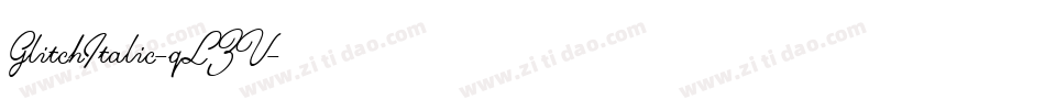 GlitchItalic-qLZV字体转换