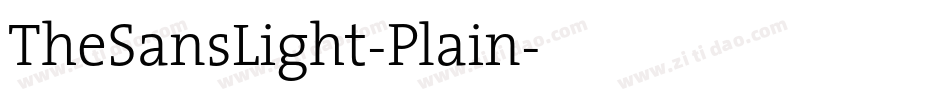 TheSansLight-Plain字体转换