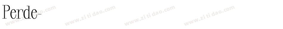 Perde字体转换