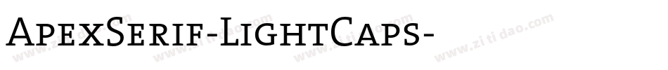 ApexSerif-LightCaps字体转换
