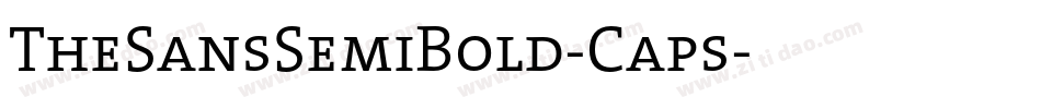 TheSansSemiBold-Caps字体转换