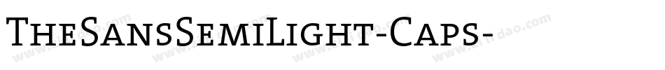 TheSansSemiLight-Caps字体转换