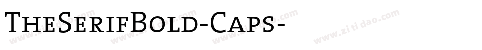 TheSerifBold-Caps字体转换