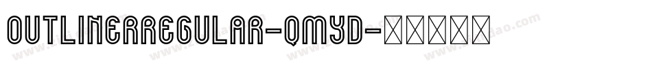 OutlinerRegular-qMYd字体转换