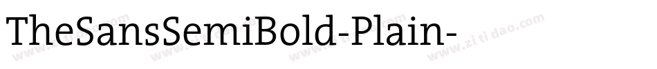 TheSansSemiBold-Plain字体转换