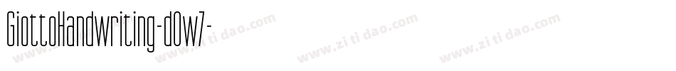 GiottoHandwriting-d0w7字体转换