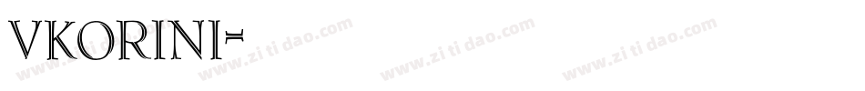 VKORINI字体转换