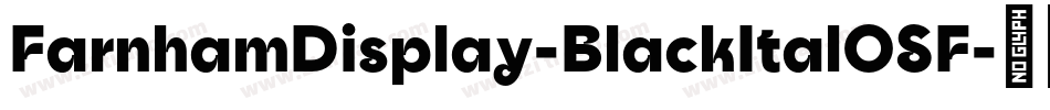 FarnhamDisplay-BlackItalOSF字体转换