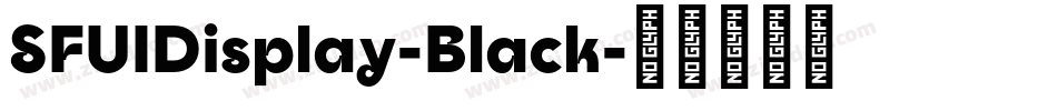 SFUIDisplay-Black字体转换
