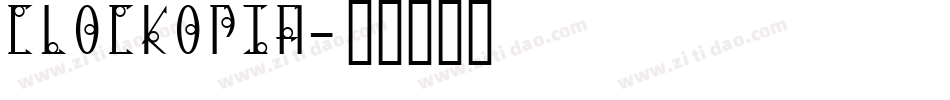 Clockopia字体转换