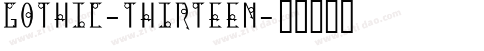 Gothic-Thirteen字体转换