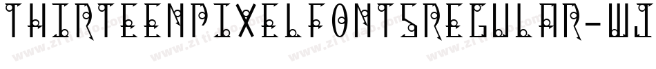 ThirteenPixelFontsRegular-wjR3字体转换