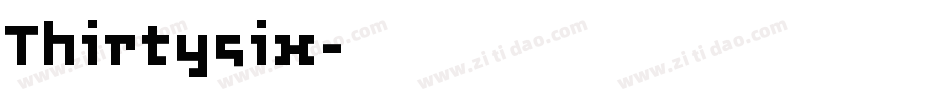 Thirtysix字体转换