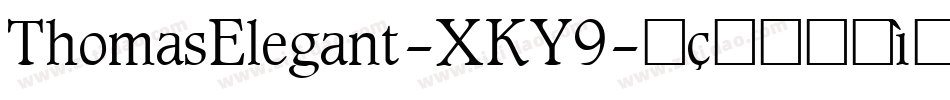 ThomasElegant-XKY9字体转换