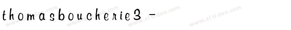 thomasboucherie3字体转换