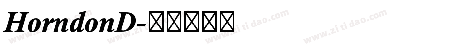 HorndonD字体转换