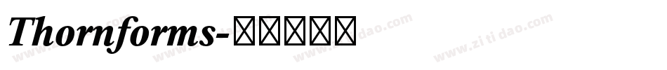 Thornforms字体转换