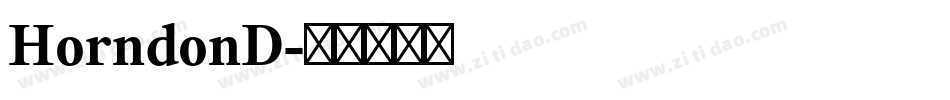 HorndonD字体转换