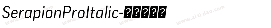 SerapionProItalic字体转换