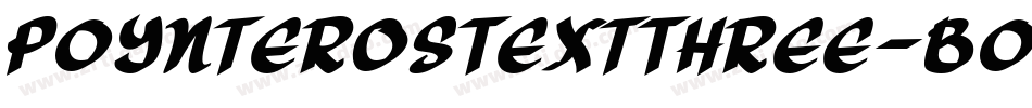 PoynterOSTextThree-Bold字体转换
