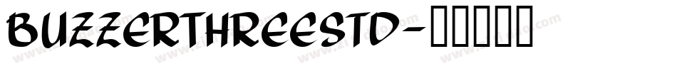 BuzzerThreeStd字体转换