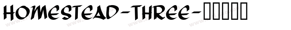 Homestead-Three字体转换