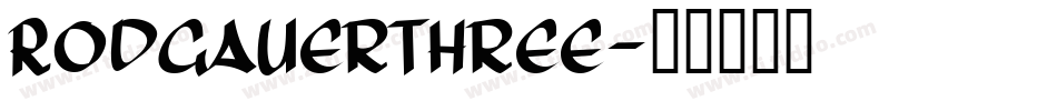RodgauerThree字体转换